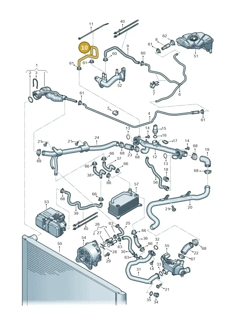 07L121107C — Audi A8/S8/qu. lang    08> (2007-) diagram 291121530, position 10