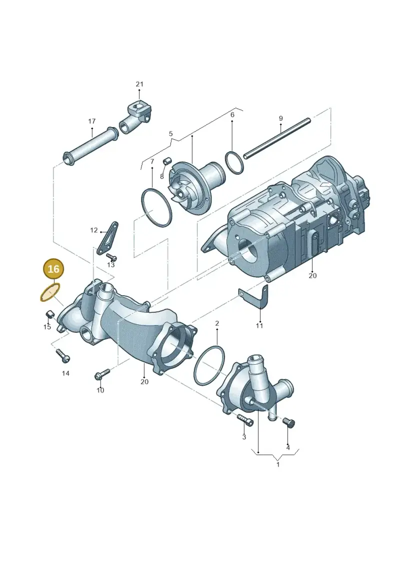 07L121119B — Audi R8 Spyder (2015-2024) diagram 641121100, position 16