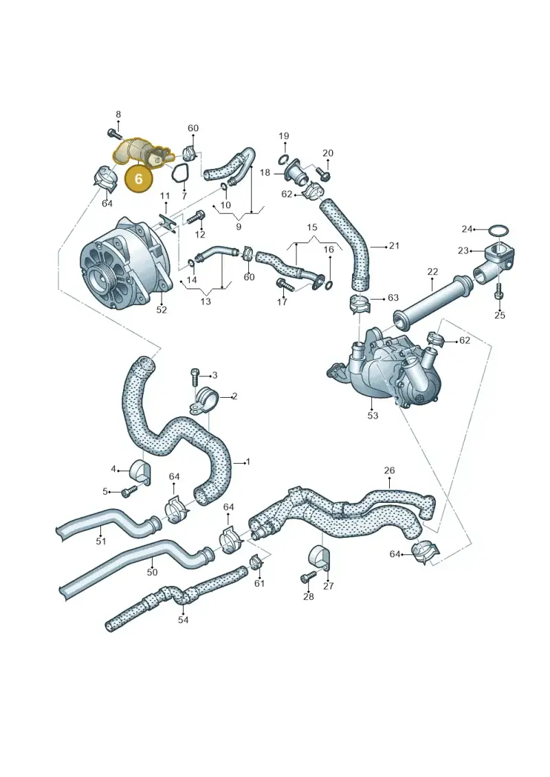 07L121127C — Audi R8 Spyder (2015-2024) diagram 872121300, position 6