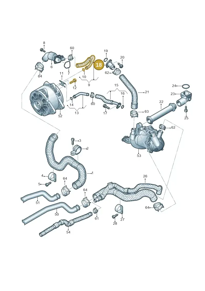 07L121133R — Audi R8 Spyder (2015-2024) diagram 872121300, position 18