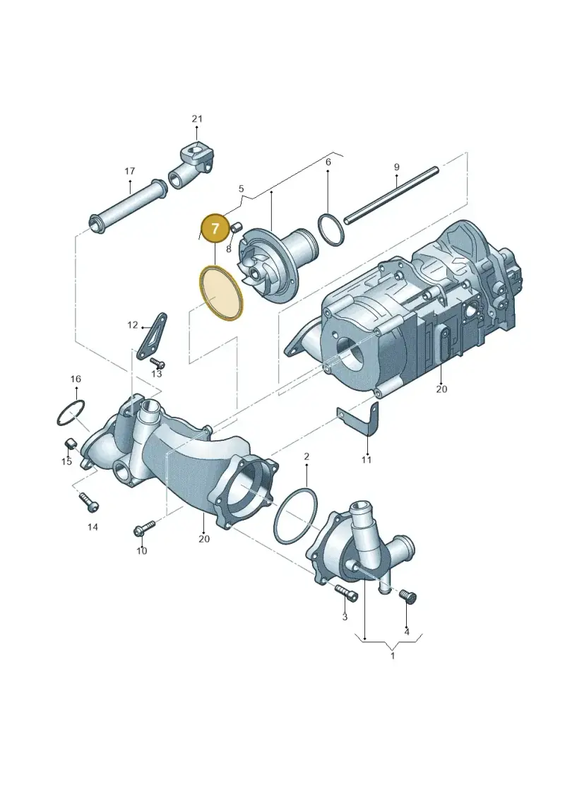 07L121437 — Audi R8 Spyder (2015-2024) diagram 641121100, position 7