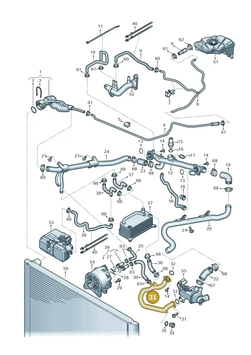 07L121481H — Audi A8/S8/qu. lang    08> (2007-) diagram 291121530, position 31