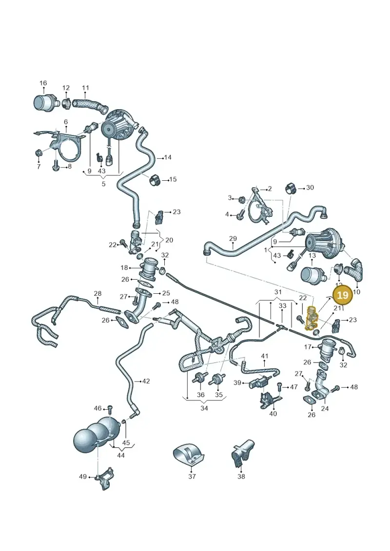 07L131119 — Audi R8 Spyder (2015-2024) diagram 872131350, position 19