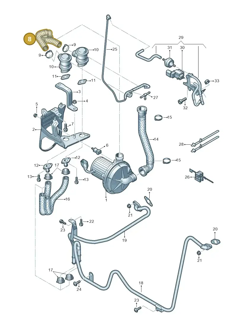 07L133818D — Audi A8/S8/qu. lang    08> (2007-) diagram 291131270, position 8