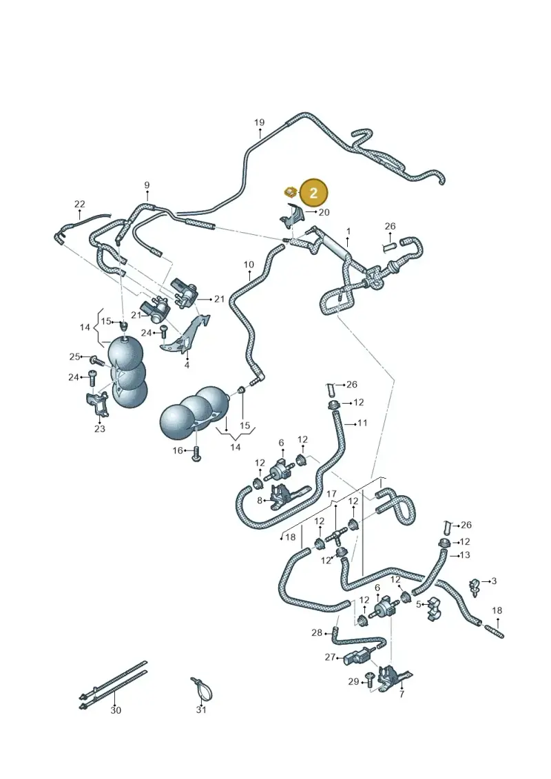 07L133847 — Audi R8 Spyder (2015-2024) diagram 872133220, position 2
