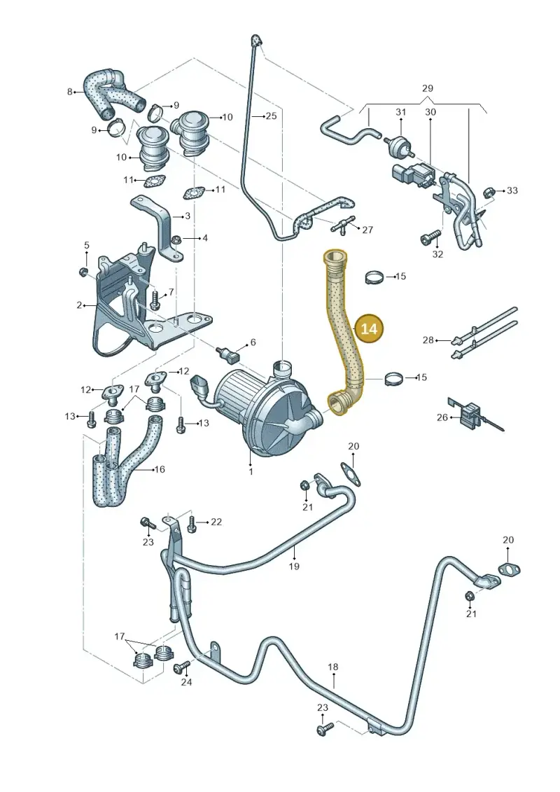07L133889E — Audi A8/S8/qu. lang    08> (2007-) diagram 291131270, position 14