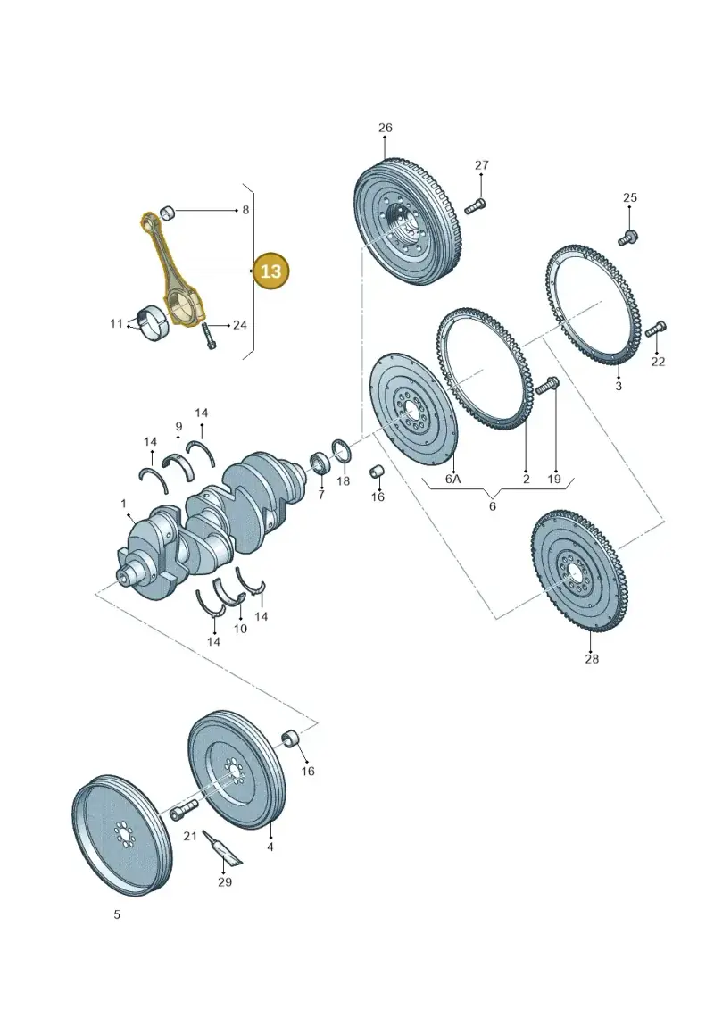 07L198401B — Audi R8                08> (2007-) diagram 618105000, position 13