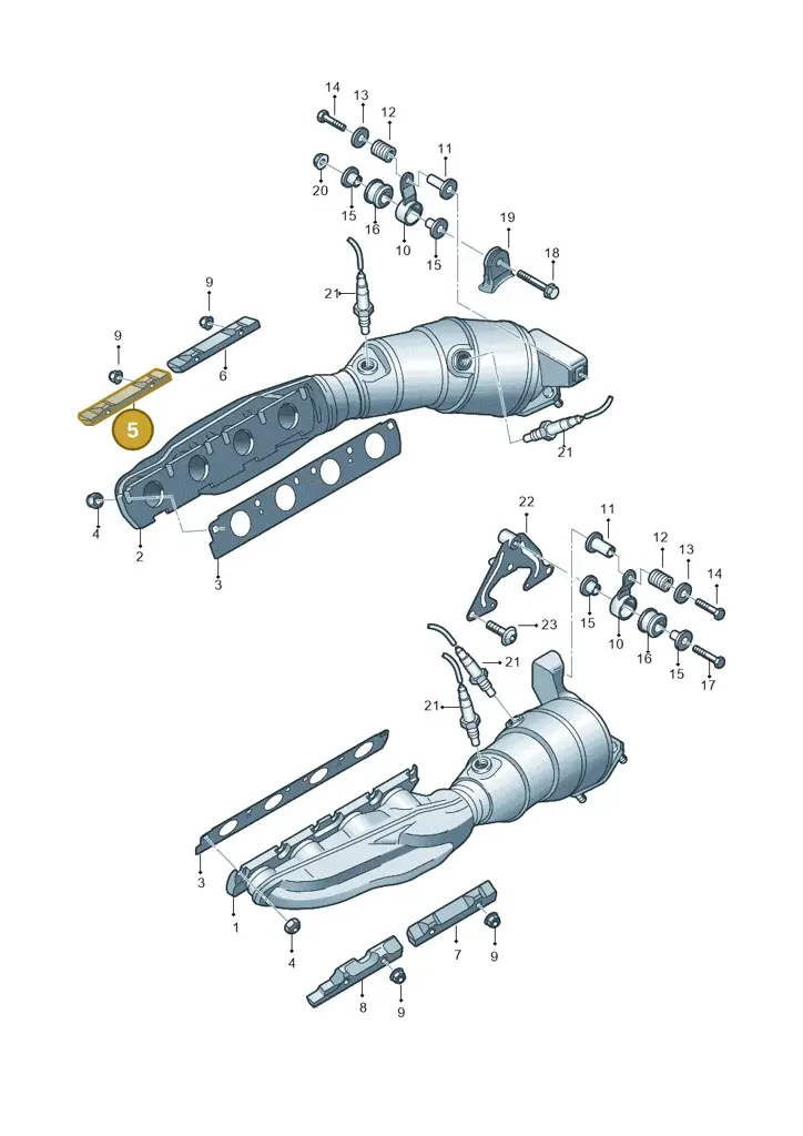 07L253709H — Audi R8 Spyder (2015-2024) diagram 872253400, position 5