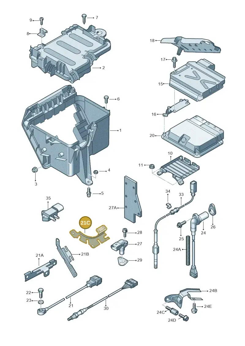 07L905471A — Audi A8/S8/qu. lang    08> (2007-) diagram 291906000, position 21C