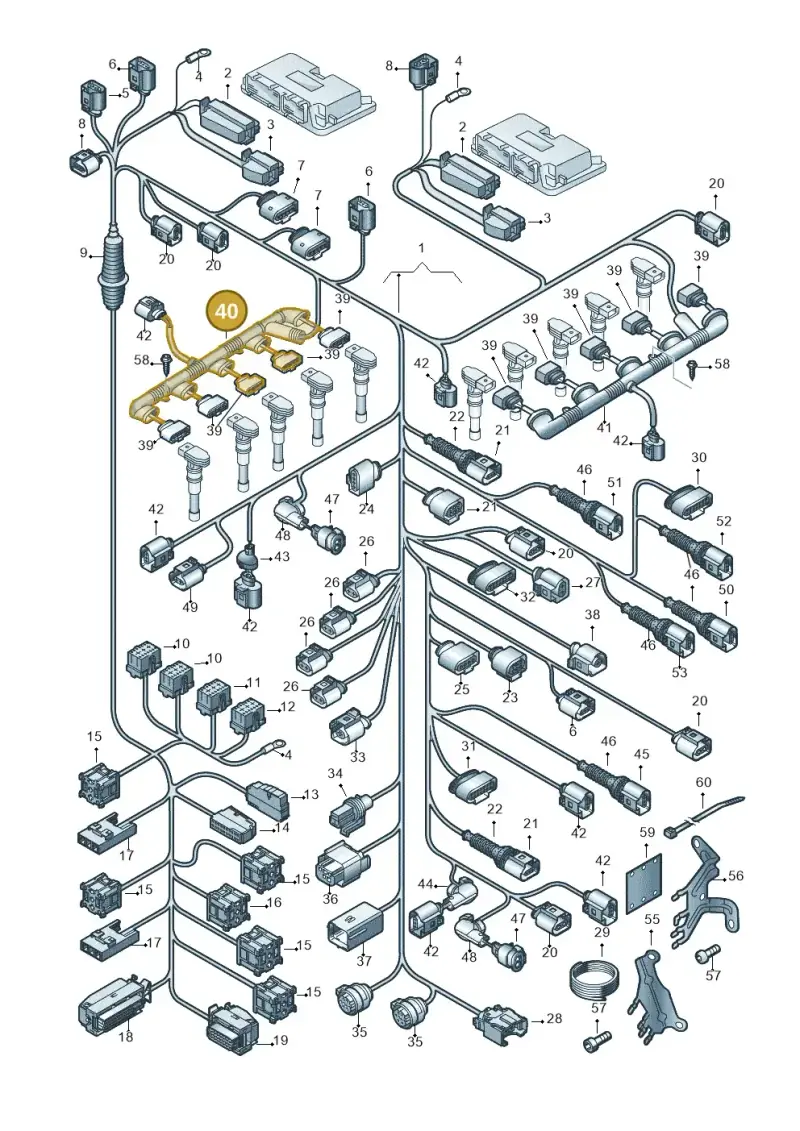 07L971822B — Audi R8 qu. 5.2 (2012-2015) diagram 618971600, position 40
