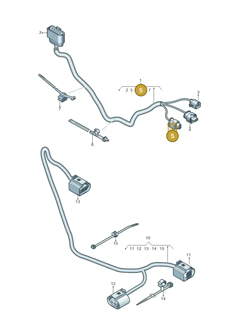 07P973702A — Audi RS6 Avant (2019-) diagram 538971200, position 5