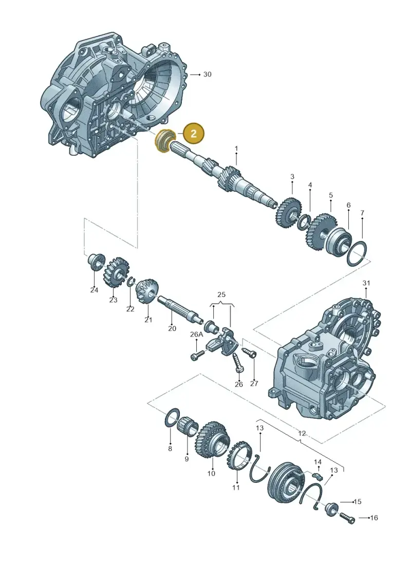 085311123N — Audi A3 Sportback (2016-2020) diagram 420311390, position 2