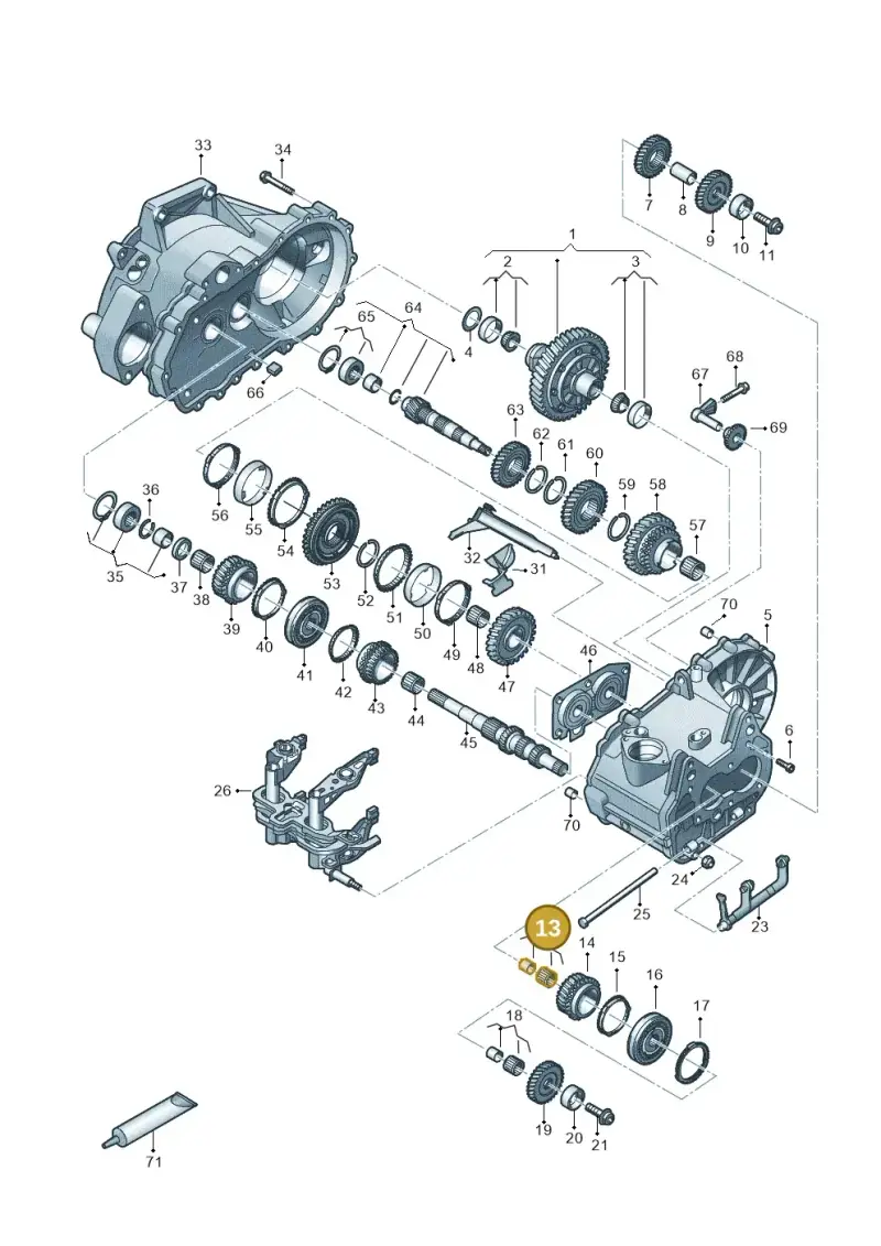 085311431J — Audi A3 Sportback (2019-2021) diagram 827310030, position 13