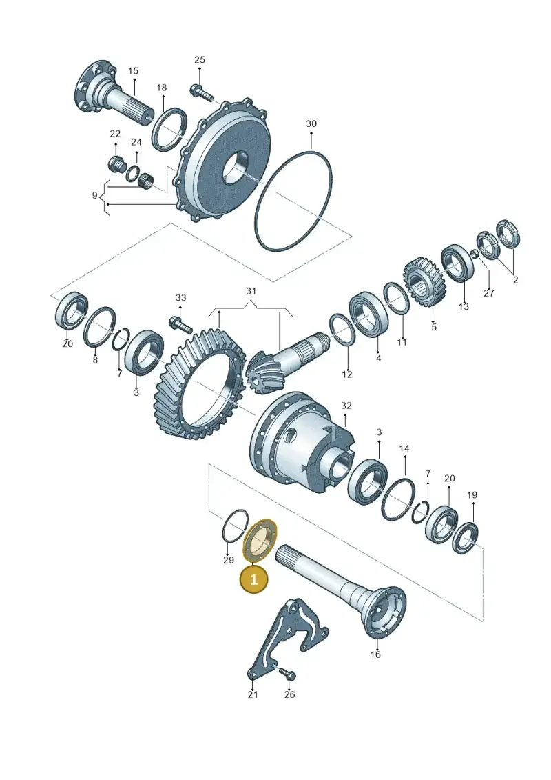 086301184A — Audi R8 qu. 5.2 (2012-2015) diagram 618409400, position 1