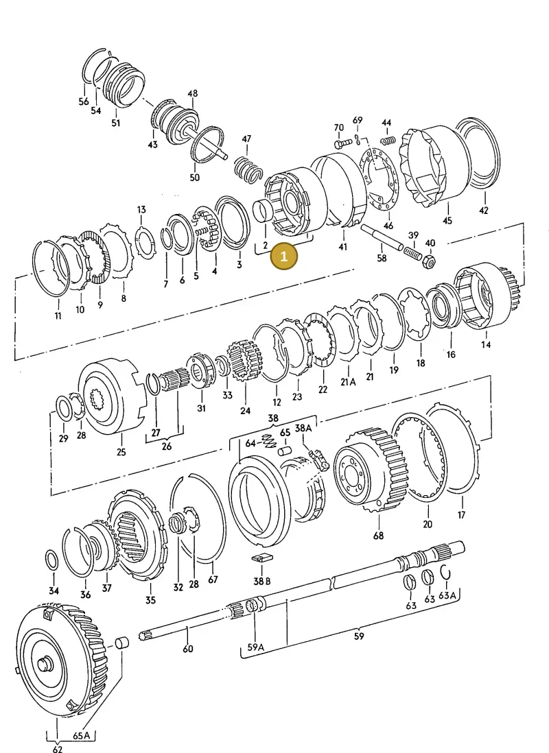 087323109 — Audi 80/90 (1989-1991) diagram 071047100, position 1