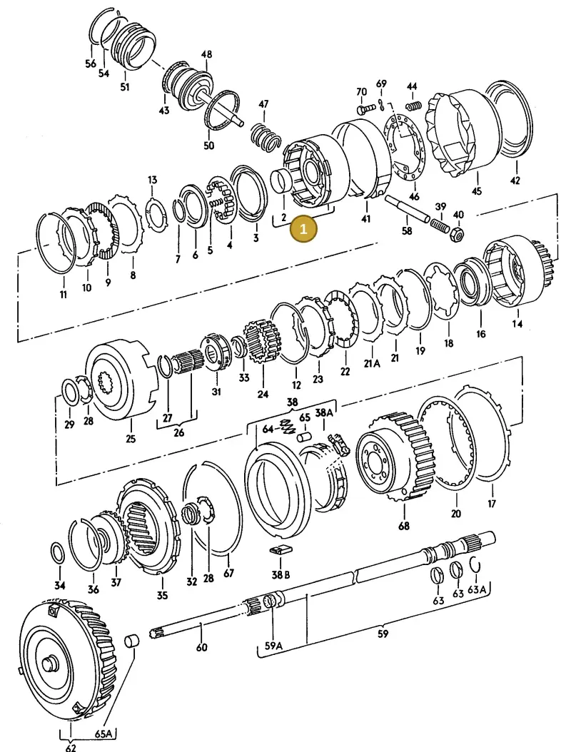 087323109 — Audi 200 Turbo (1988-1990) diagram 087063000, position 1