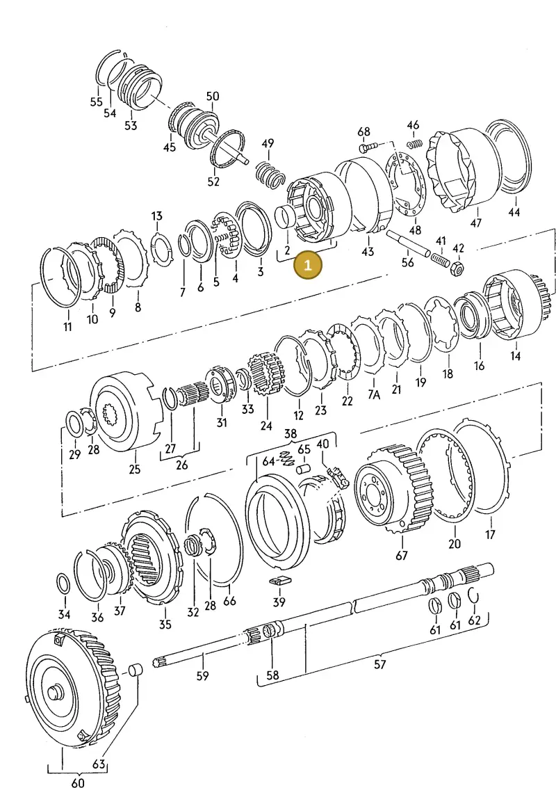 087323109 — Audi COUPE/3 (1988-1994) diagram 142323100, position 1