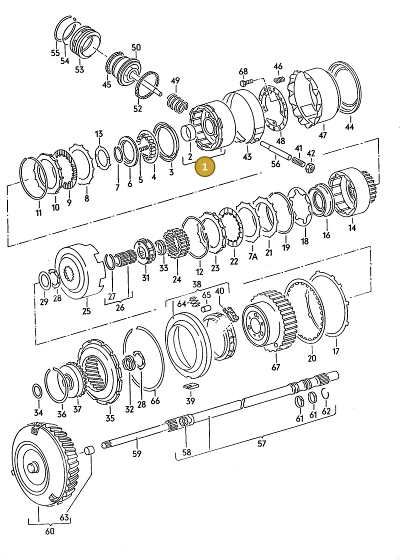 087323109 — Audi 80/90 (1989-1991) diagram 071047000, position 1