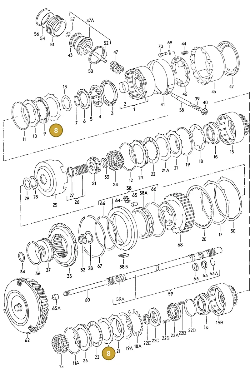 087323139 — Audi 5000 S/Wagon (1986-1988) diagram 005063000, position 8