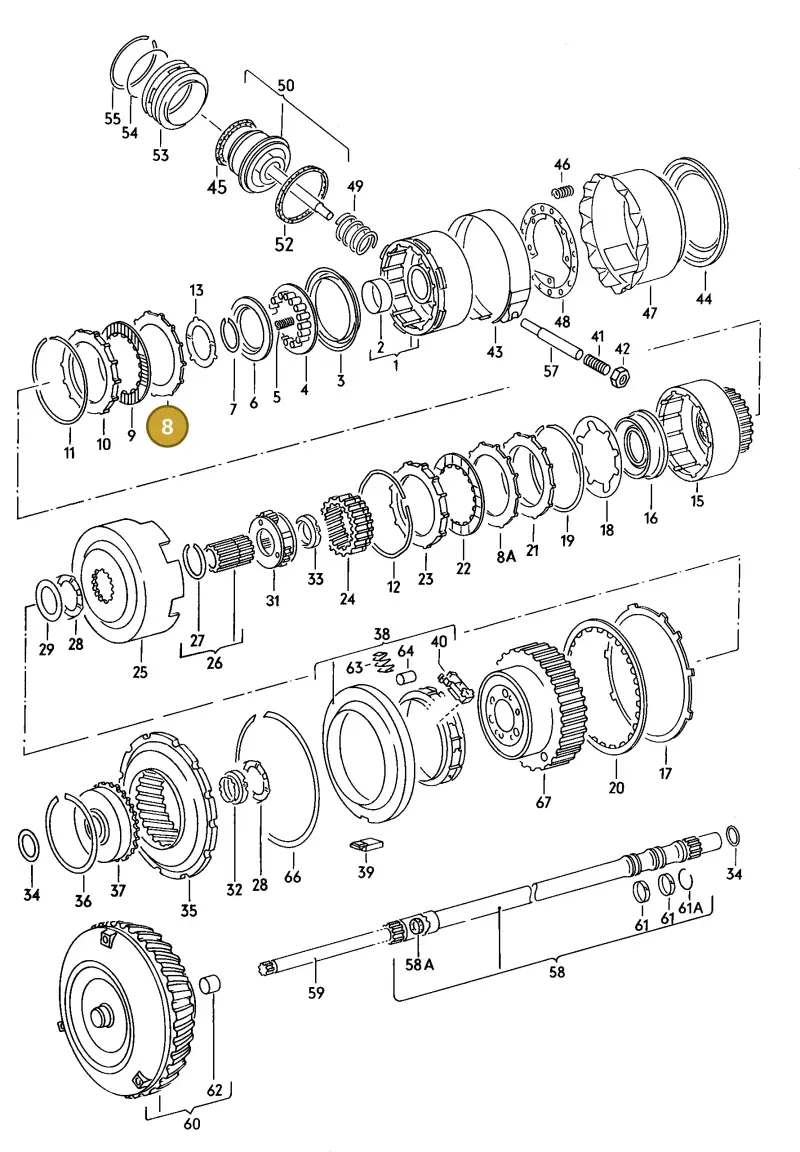 087323139 — Audi COUPE/2           88 (1987-1987) diagram 072052100, position 8