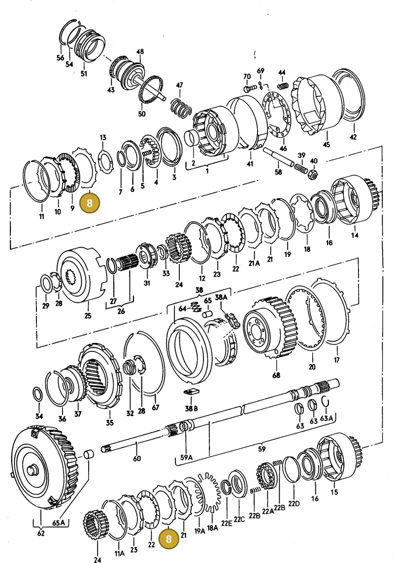 087323139 — Audi 100/Wagon (1989-1990) diagram 079063100, position 8