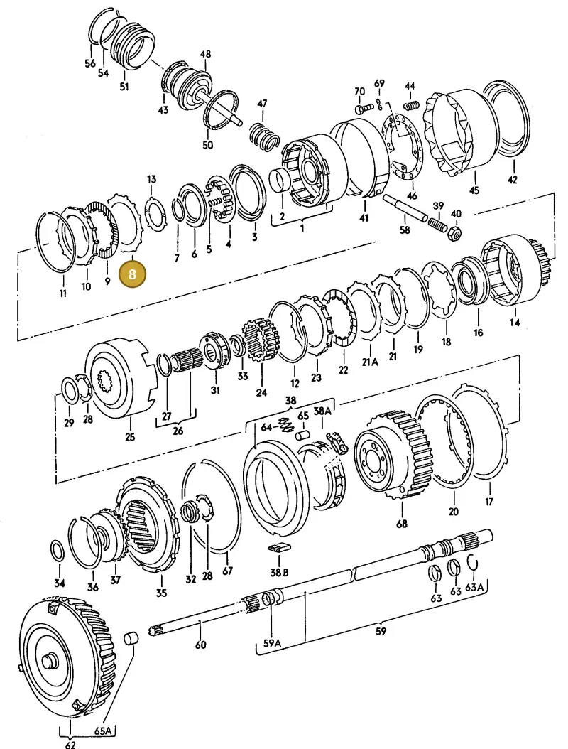 087323139 — Audi 200 Turbo (1988-1990) diagram 087063000, position 8