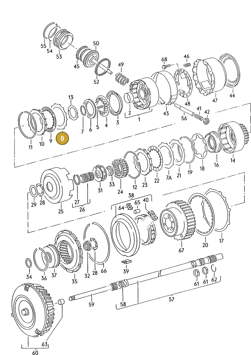 087323139 — Audi COUPE/3 (1988-1994) diagram 142323100, position 8