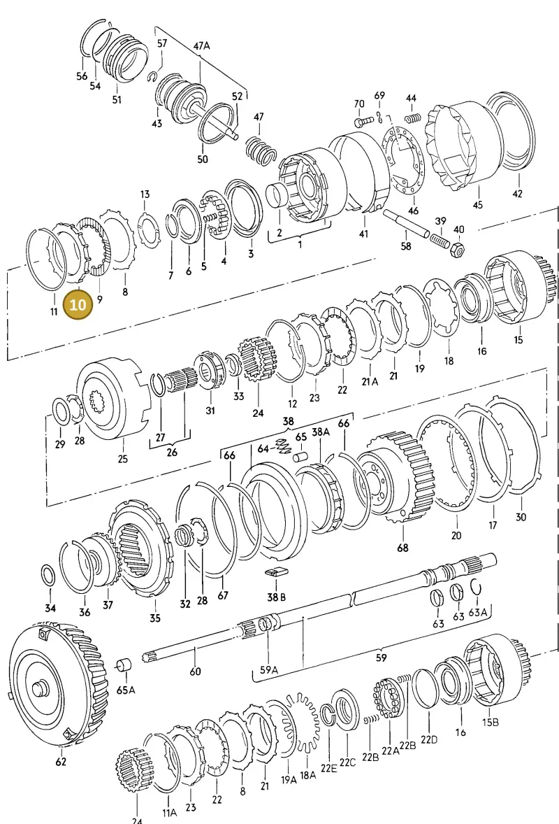 087323153 — Audi 5000 S/Wagon (1986-1988) diagram 005063000, position 10