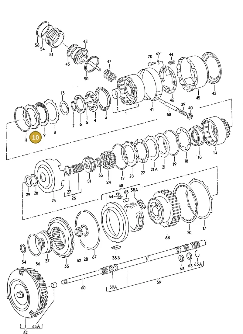 087323153 — Audi 80/90 (1989-1991) diagram 071047100, position 10