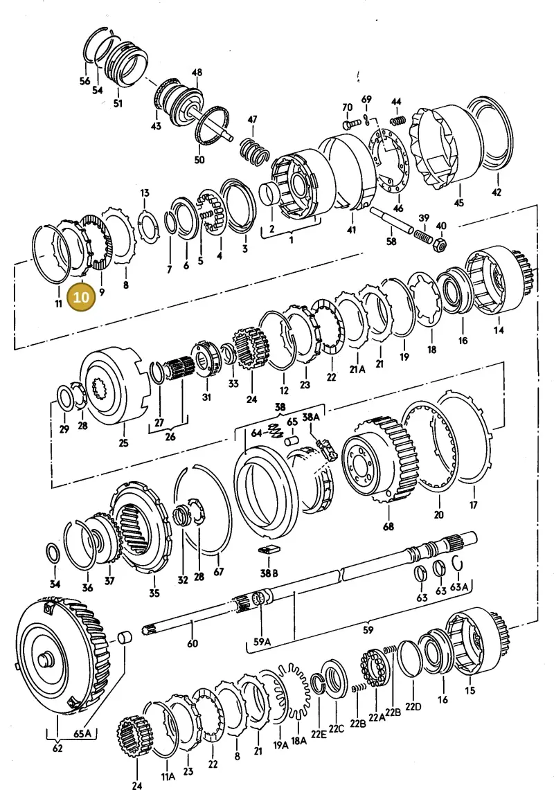 087323153 — Audi 100/Wagon (1989-1990) diagram 079063100, position 10
