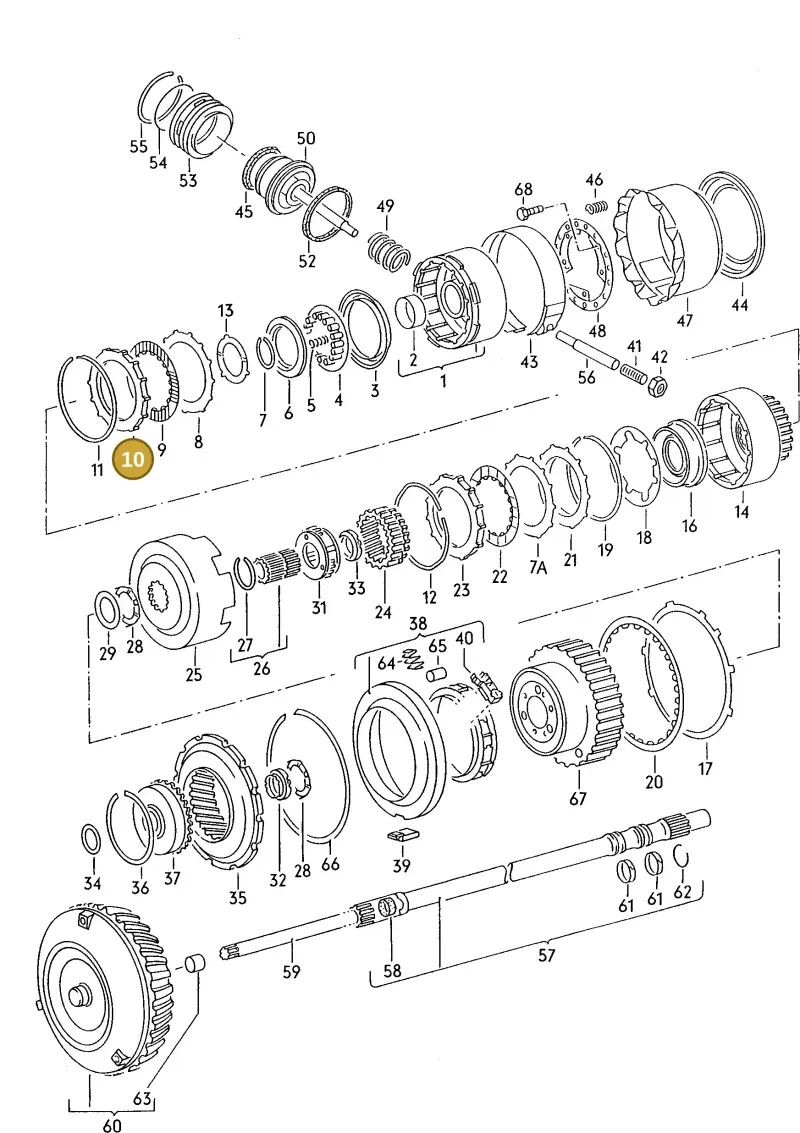 087323153 — Audi COUPE/3 (1988-1994) diagram 142323100, position 10