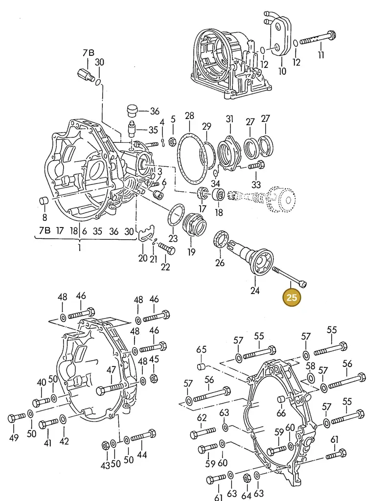 087409359 — Audi 80/90 (1989-1991) diagram 111053100, position 25