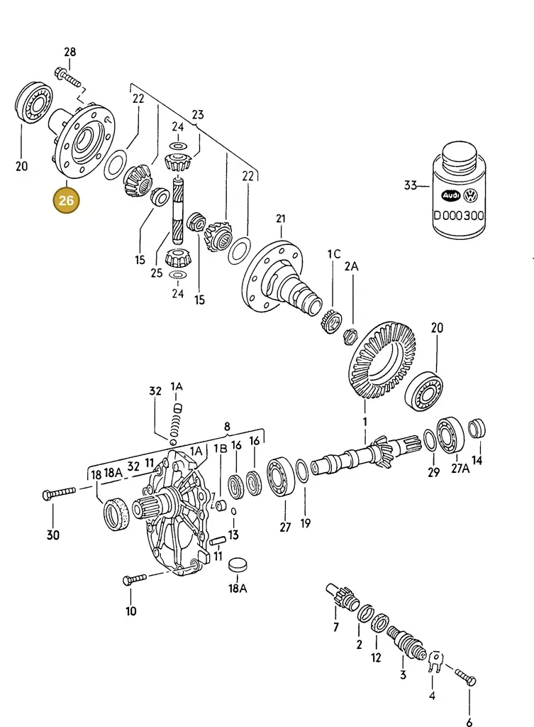 087409365 — Audi 80/90 (1989-1991) diagram 071052100, position 26