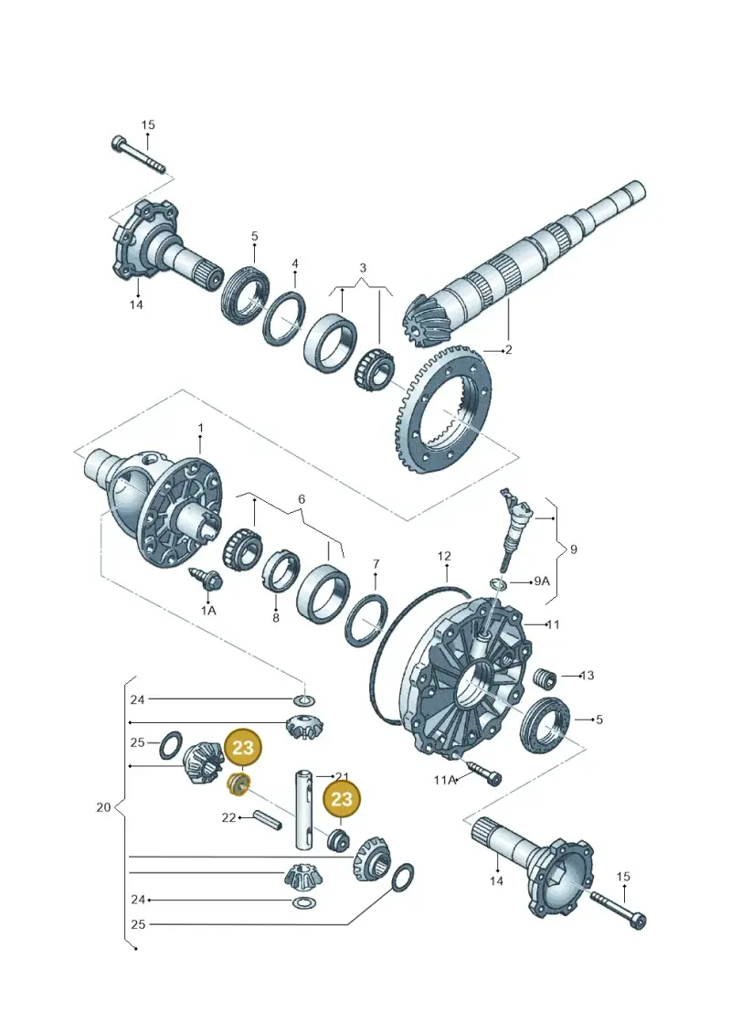 087409373 — Audi A4/S4 Cabrio./qu. (2002-2006) diagram 118409250, position 23