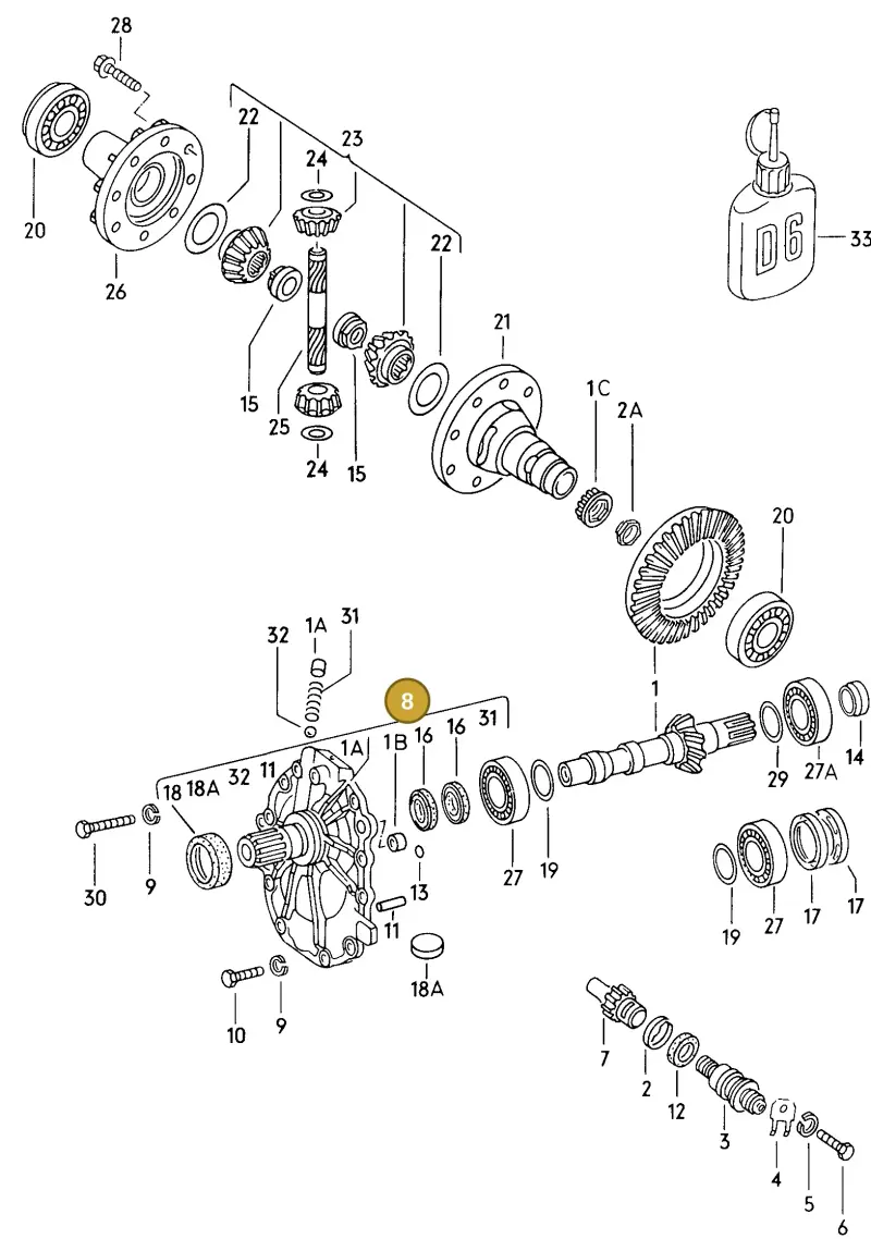 087409524C — Audi COUPE/2           88 (1987-1987) diagram 008059000, position 8