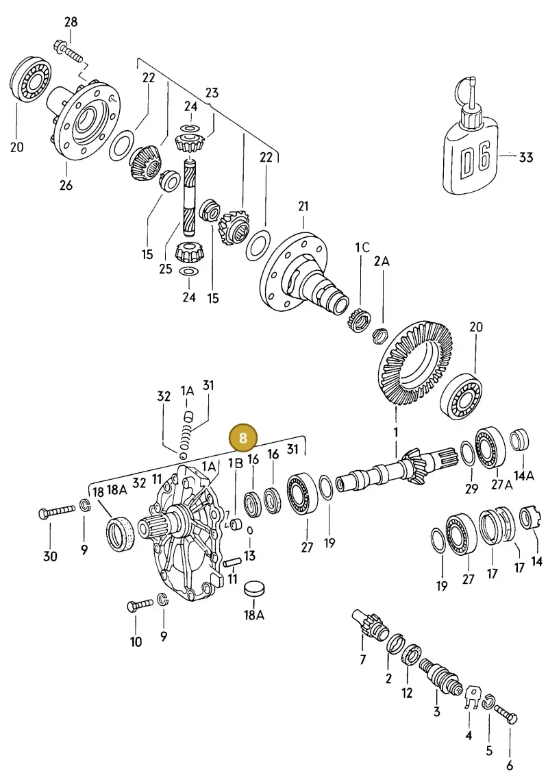 087409524C — Audi 4000 (1981-1984) diagram 015052000, position 8