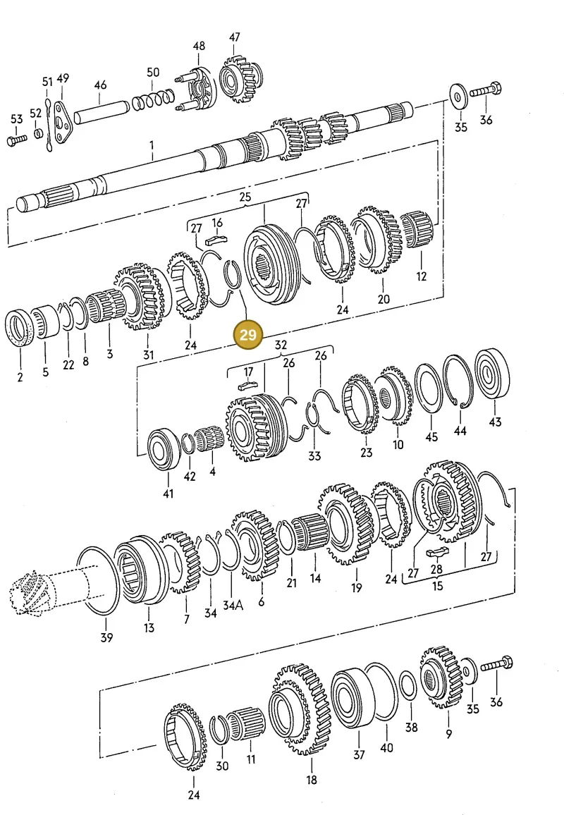 088311317 — Audi 100/Wagon (1989-1990) diagram 005058000, position 29