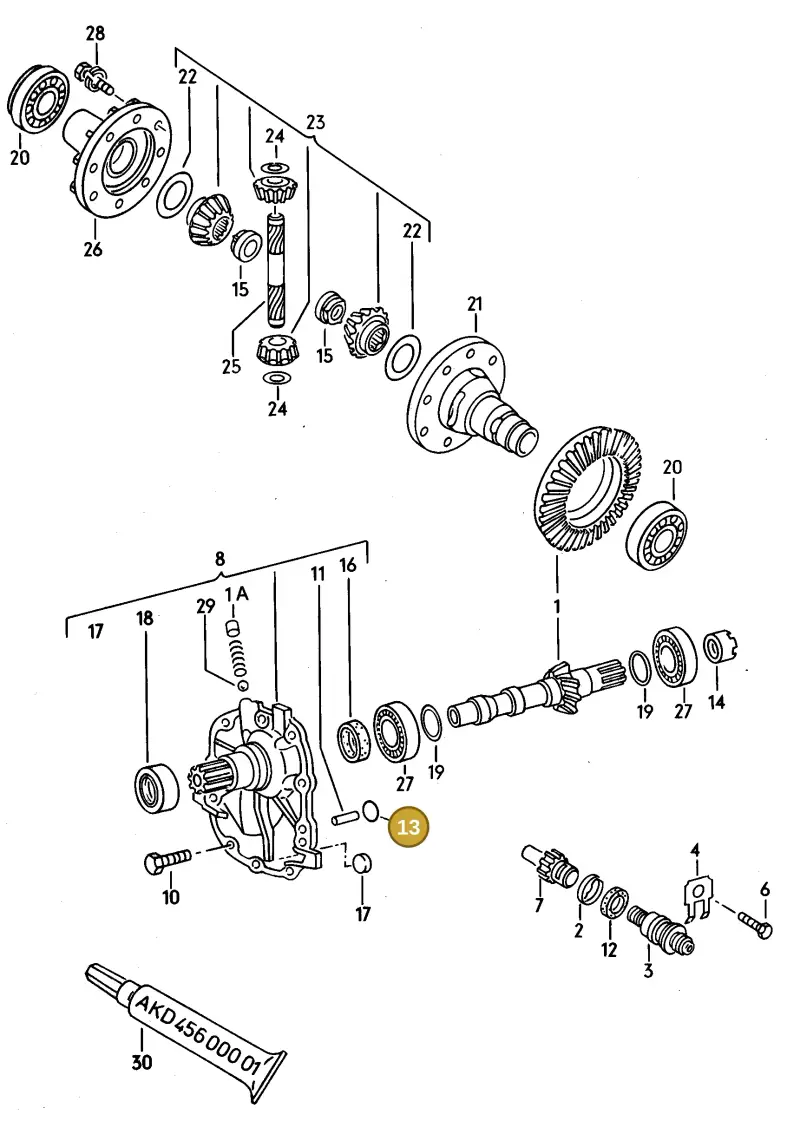 089409637A — Audi 100/Wagon (1989-1990) diagram 079069000, position 13