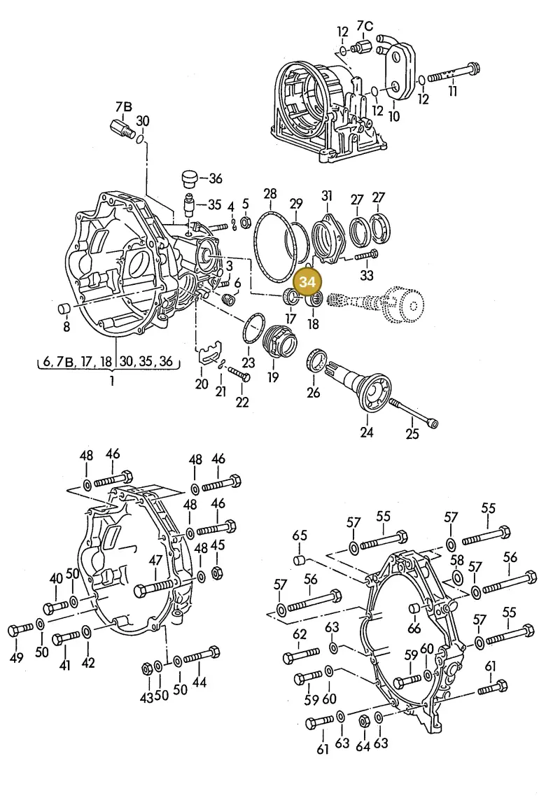 089409637A — Audi 200 Turbo (1988-1990) diagram 112070100, position 34