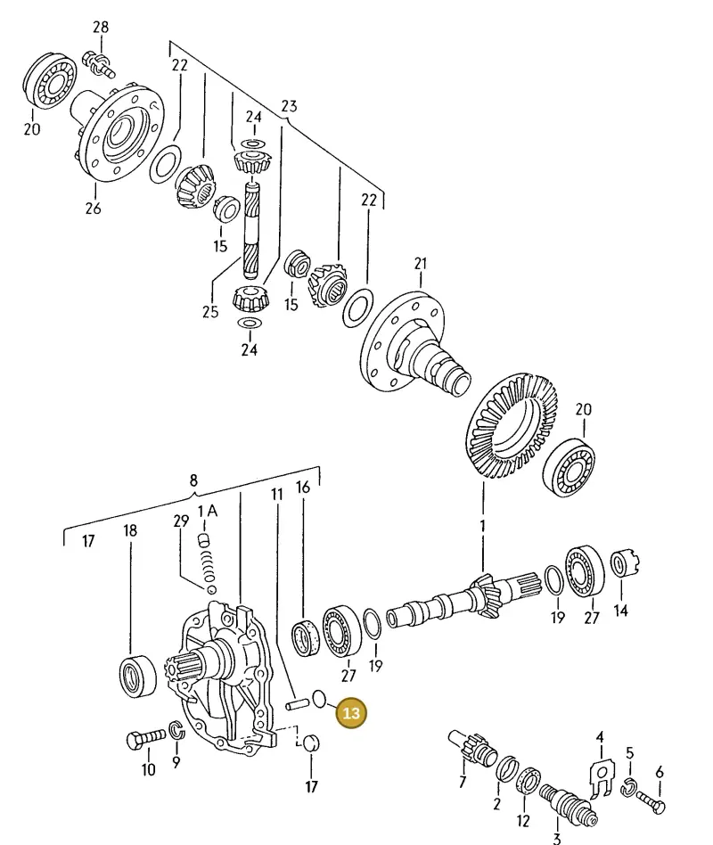 089409637A — Audi COUPE/3 (1988-1994) diagram 142409300, position 13