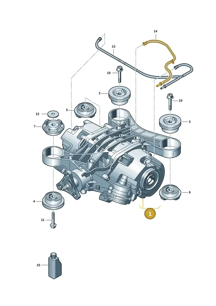 08E525010AB — Audi A3 Sportback (2019-2025) diagram 5h0525010, position 1