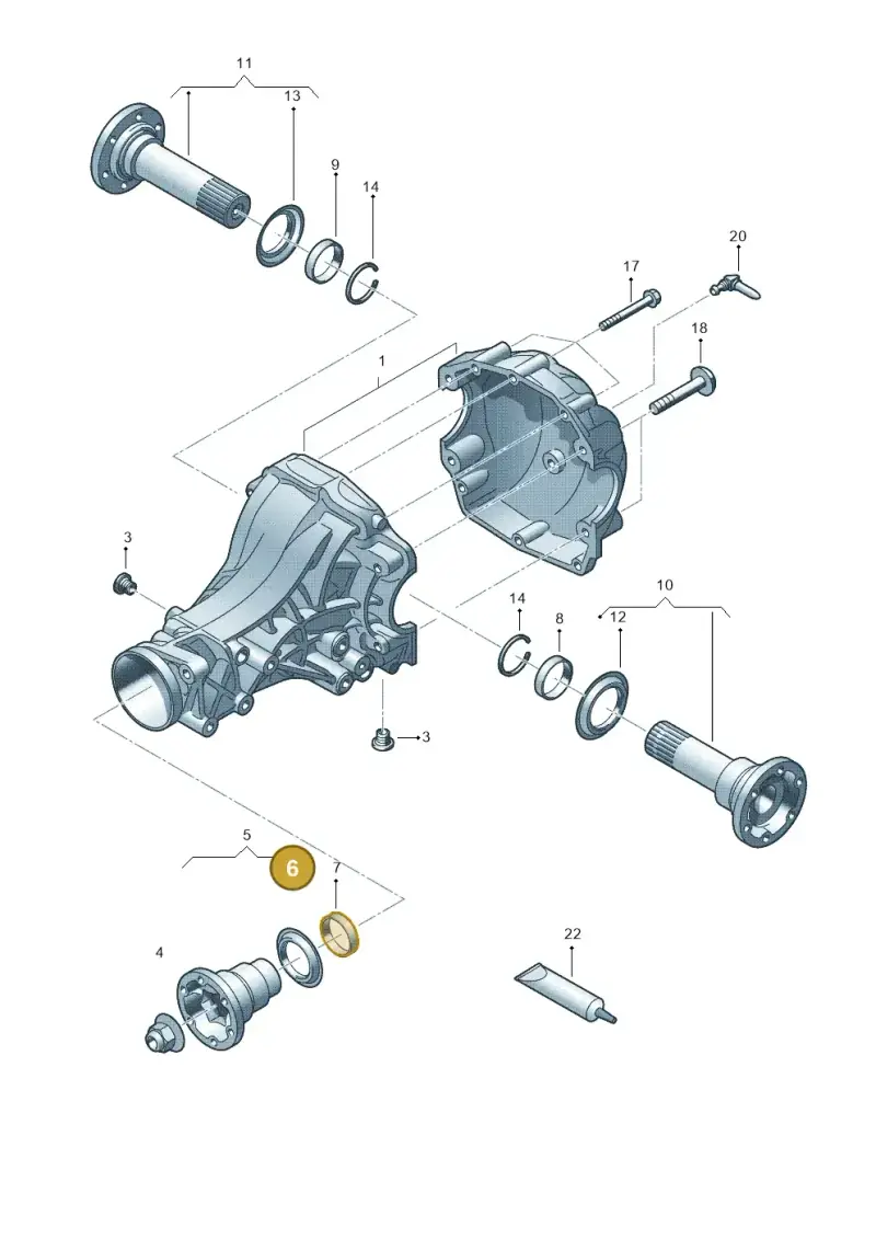08V525171 — Audi Q5 qu. 2.0 TDI (2012-2017) diagram 454525210, position 6