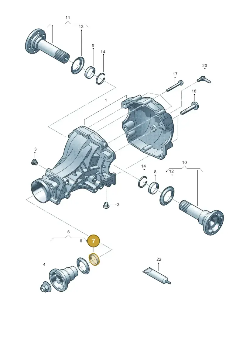 08V525583B — Audi Q5 qu. 2.0 TDI (2012-2017) diagram 454525210, position 7