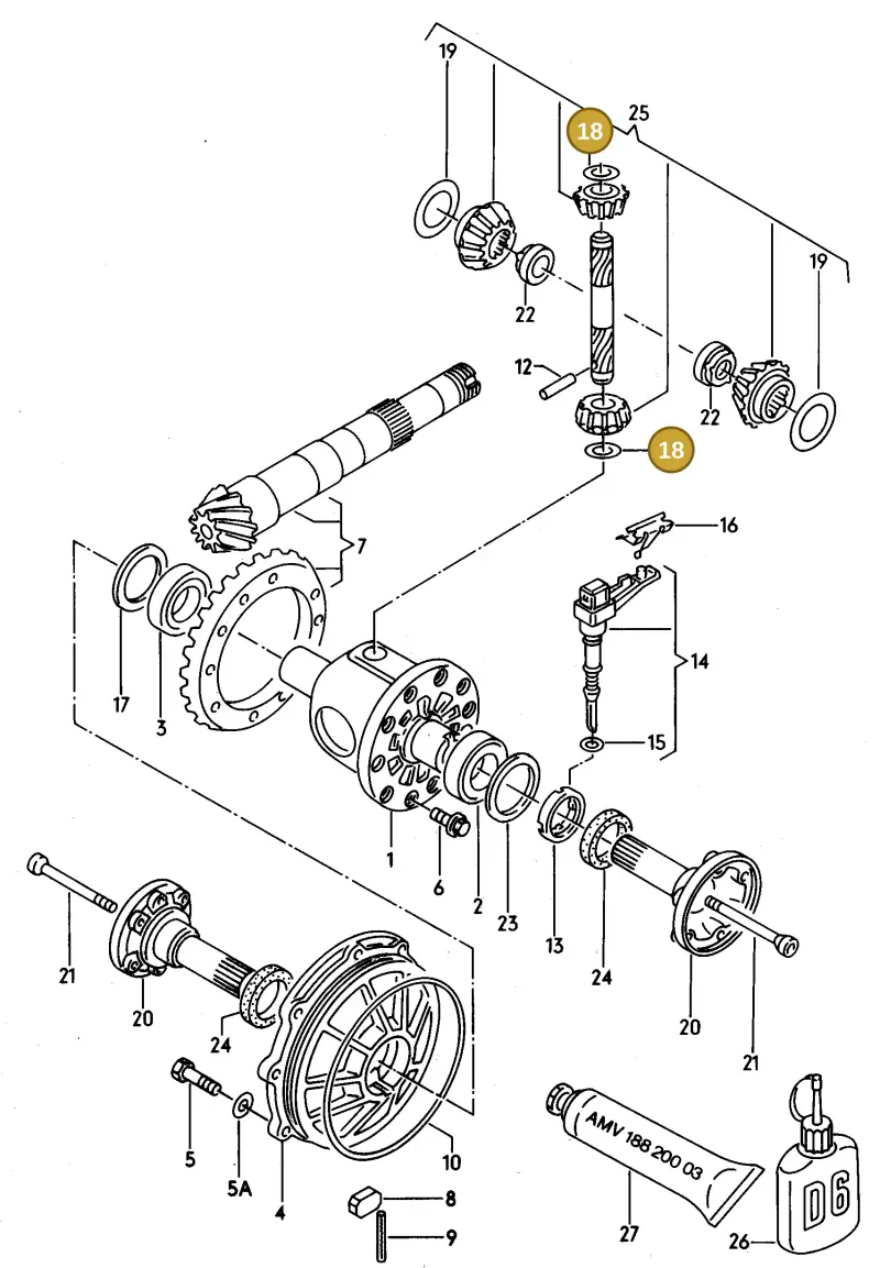 091517189 — Audi V8 (1989-1993) diagram 088038500, position 18