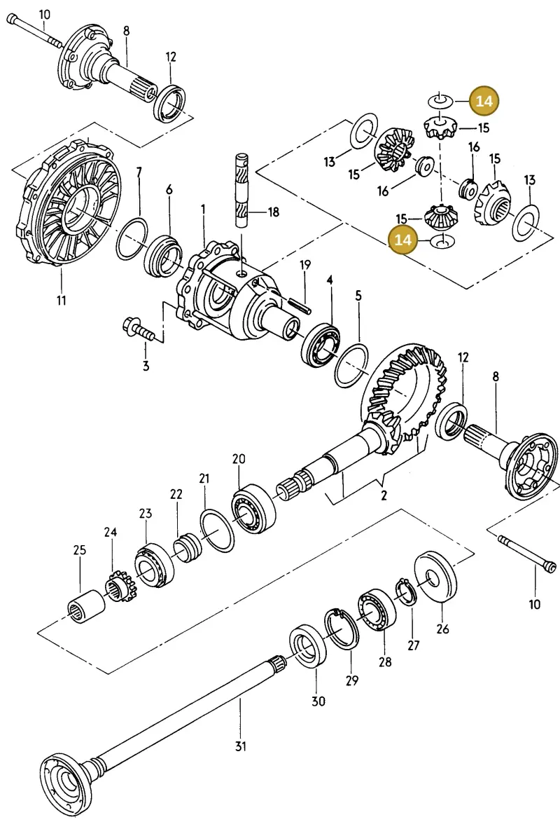 091517189 — Audi A4 qu. F>8D-W-.. (1995-1997) diagram 157525300, position 14