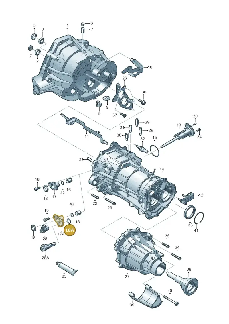 095323737 — Audi A4 Av. Allroad (2008-2016) diagram 647301760, position 16A