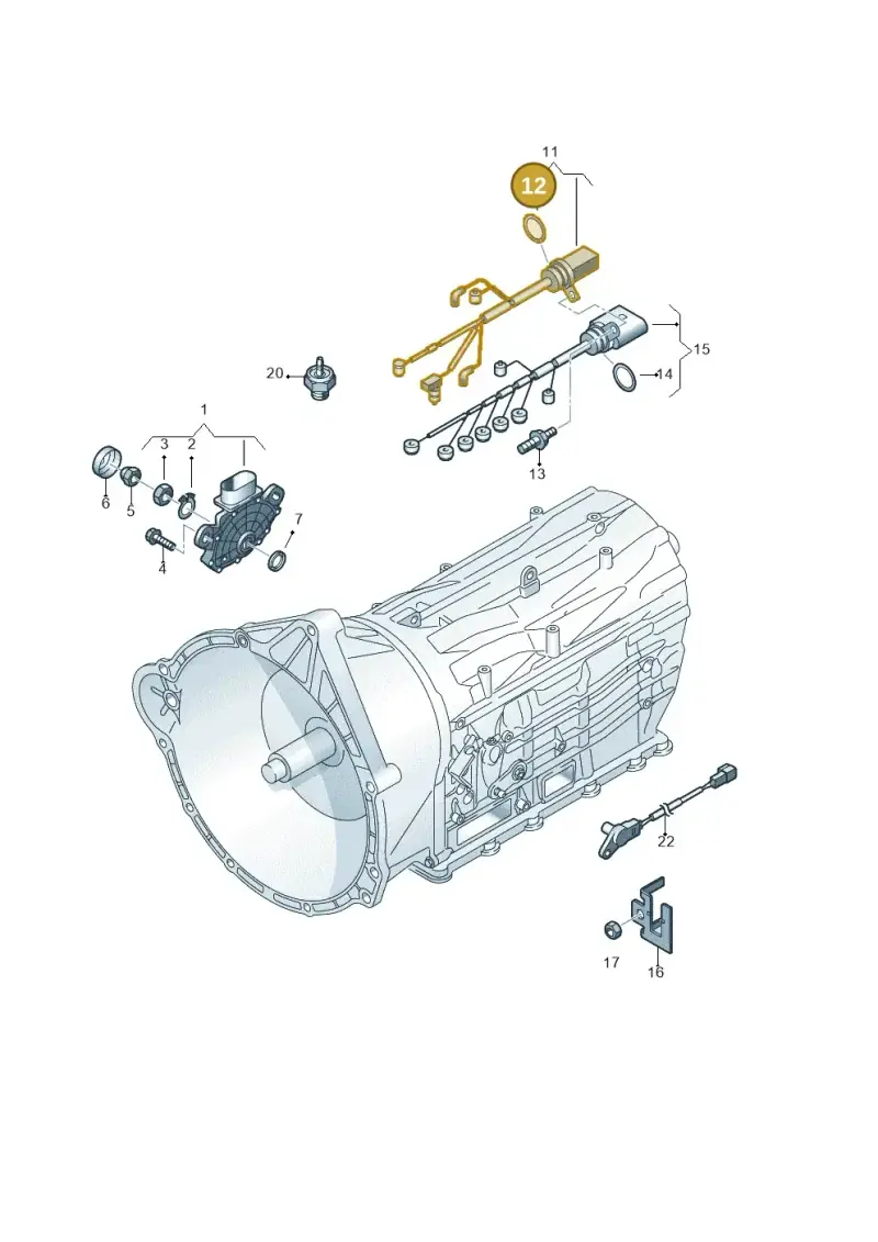 09D321181A — Audi Q7 qu. 3.0 TDI (2009-2015) diagram 274927700, position 12