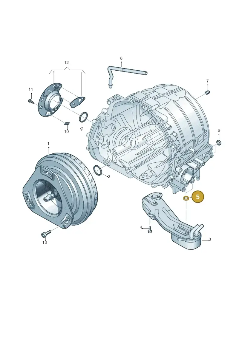 09E409069 — Audi A6 2.7 TDI (2008-2011) diagram 291325780, position 5