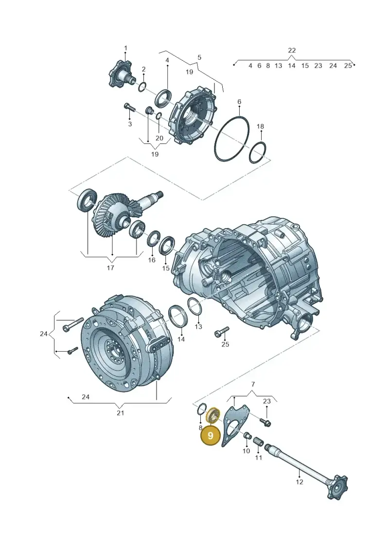 09E409144 — Audi Q8 Quattro 3,0 (2018-) diagram 859409650, position 9