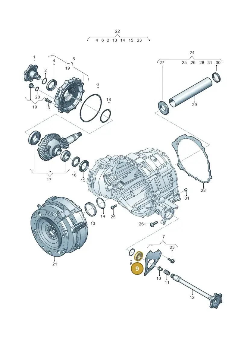 09E409144 — Audi RS6 Avant (2019-) diagram 838409600, position 9